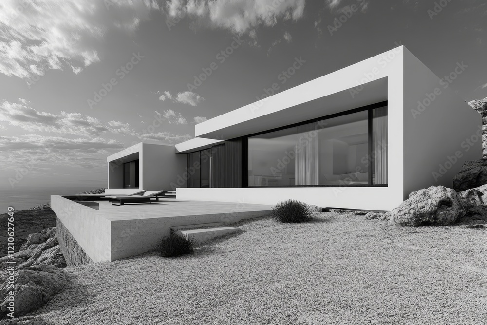 Aufkleber clean and simple sleek minimalist home design with an emphasis on architectural simplicity