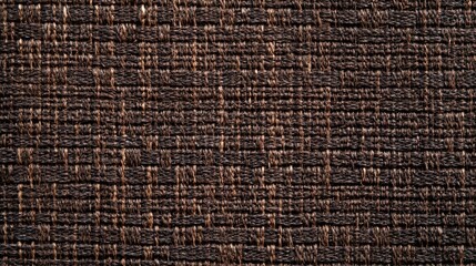 Close-Up of Rustic Wicker Weave Texture in Earthy Brown Tones for Background or Compositing