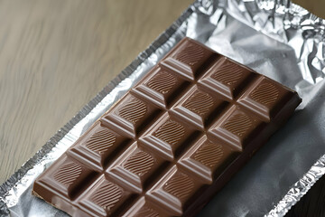 A packaged chocolate bar mockup, perfect for snack or dessert product branding.