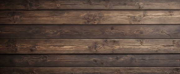Fototapeta premium Dark wooden plank wall texture in rustic style