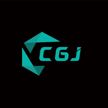 CGJ creative minimalist letter logo. CGJ unique vector initials alphabet letter logo design