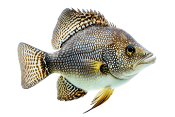 Anglerfish isolated on transparent background