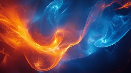 Bright radial light beams. Abstract background in blue and orange neon glow color. Light burst in universe. Space background for presentation, event, party, carnival, celebration, anniversary or other