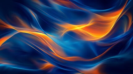 Bright radial light beams. Abstract background in blue and orange neon glow color. Light burst in universe. Space background for presentation, event, party, carnival, celebration, anniversary or other