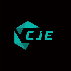 Obraz premium CJE creative minimalist letter logo. CJE unique vector initials alphabet letter logo design