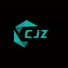 CJZ creative minimalist letter logo. CJZ unique vector initials alphabet letter logo design