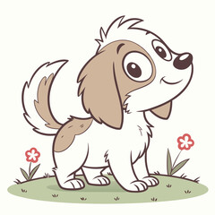 puppy dog pet cartoon vector design