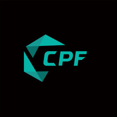 CPF creative minimalist letter logo. CPF unique vector initials alphabet letter logo design