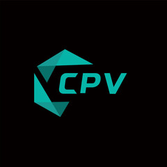 CPV creative minimalist letter logo. CPV unique vector initials alphabet letter logo design