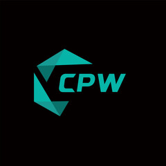 CPW creative minimalist letter logo. CPW unique vector initials alphabet letter logo design