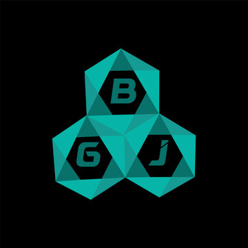 BGJ creative minimalist letter logo. BGJ unique vector initials alphabet letter logo designBGJ creative minimalist letter logo. BGJ unique vector initials alphabet letter logo design