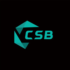 CSB creative minimalist letter logo. CSB unique vector initials alphabet letter logo design
