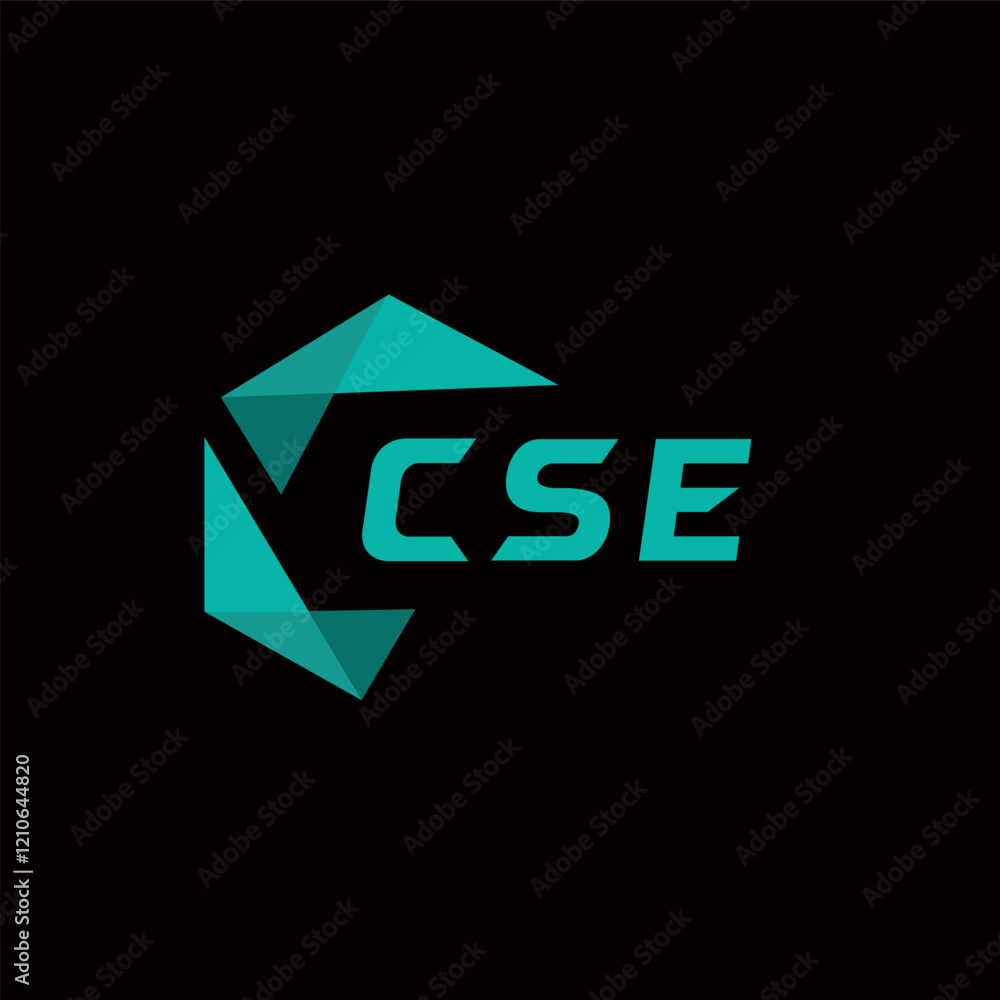 Fototapete cse creative minimalist letter logo. cse unique vector initials alphabet letter logo design