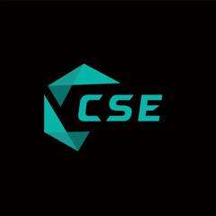 CSE creative minimalist letter logo. CSE unique vector initials alphabet letter logo design