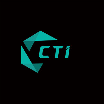 CTI creative minimalist letter logo. CTI unique vector initials alphabet letter logo design
