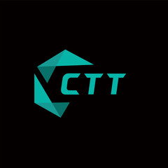 CTT creative minimalist letter logo. CTT unique vector initials alphabet letter logo design
