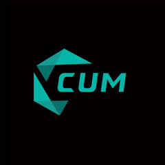 CUM creative minimalist letter logo. CUM unique vector initials alphabet letter logo design