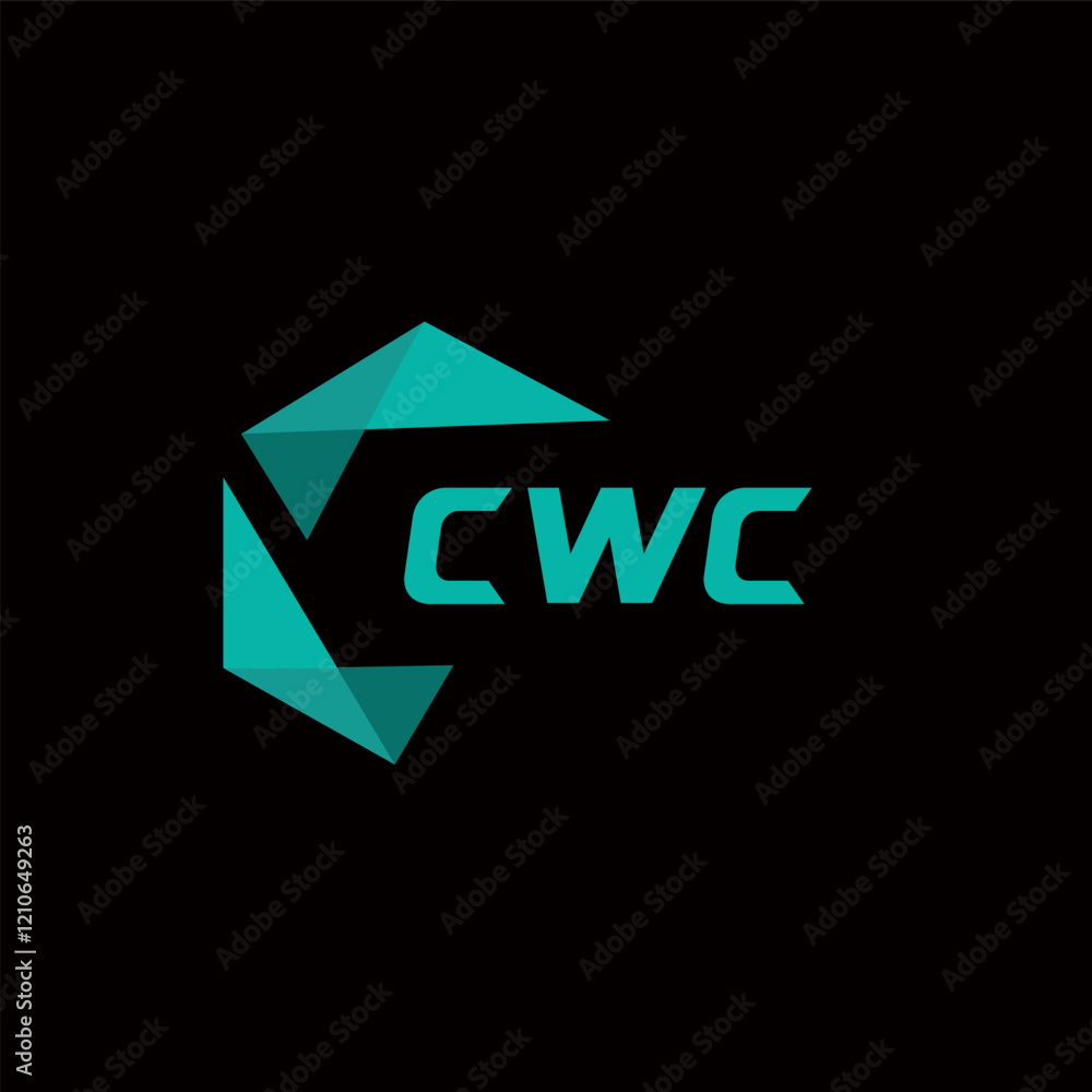 Fototapete cwc creative minimalist letter logo. cwc unique vector initials alphabet letter logo design