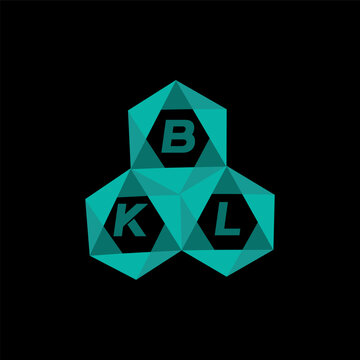 BKL creative minimalist letter logo. BKL unique vector initials alphabet letter logo design