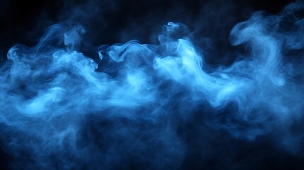 Blue Smoke Abstract Background Texture Image