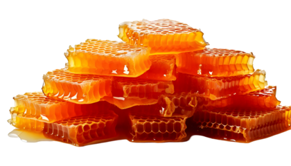 Honeycomb isolated on transparent background