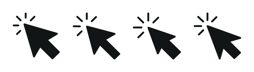 mouse click cursor arrow icons