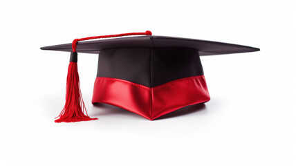 Graduation Hat with Red Tassel