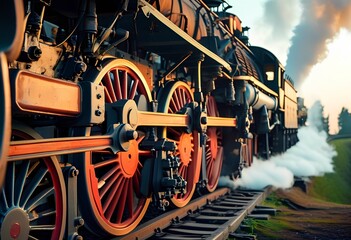 Obraz premium steam train