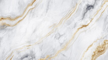 Obraz premium Elegant white marble with gold veins