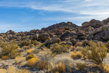 Panoramic desert landscape near Las Vegas, Nevada