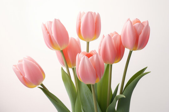 Pink Tulips in a Vase