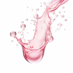 Pink Liquid Splash