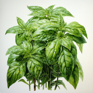 Lush Basil Plant