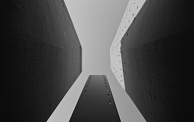 Fototapeta premium Looking up at skyscrapers 
