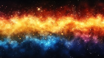 Obraz premium Celestial Nebula Cosmic Dust and Starscape