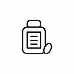 pill health container icon sign vector