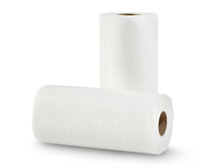 White soft paper towels