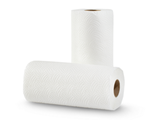White soft paper towels
