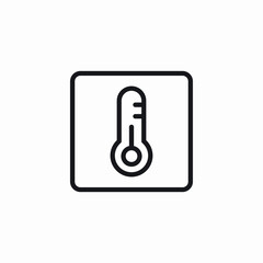 thermometer device icon sign vector