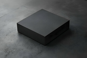 A square box mockup featuring a sleek, simple design perfect for packaging presentations.