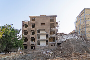 Destroyed house in the market district, Basrah, Iraq