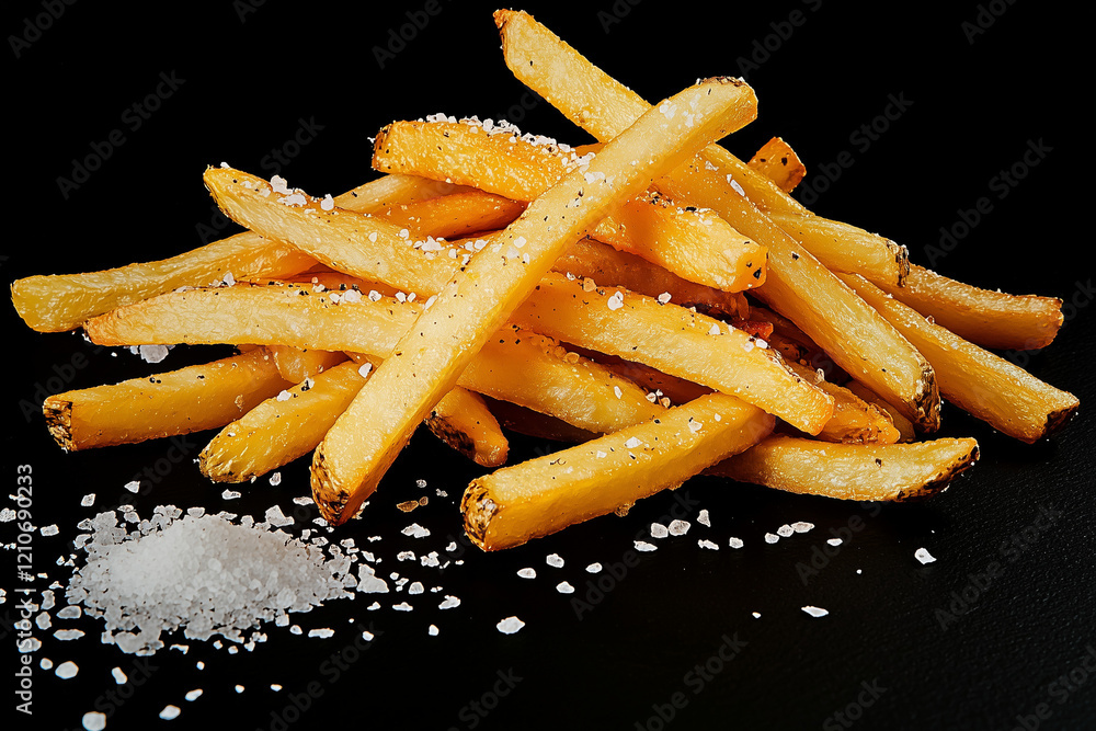 Sticker A pile of French fries