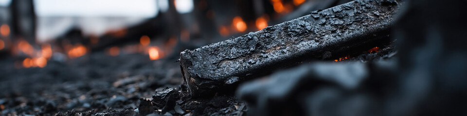 Charred Object in Fire Debris