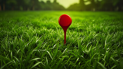 red target on green grass