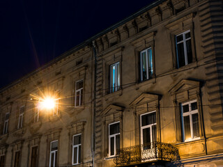 night streets of Lviv for long exposures