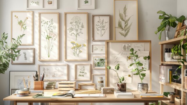 Collection Of Plant Specimens Preserved