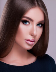 Fototapeta premium portrait of a woman with makeup
