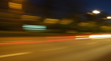 Night Drive: Speed & Light Trails