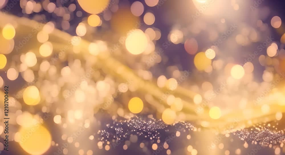 Poster vibrant abstract background featuring a mesmerizing array of glittery shiny bokeh lights that scatte