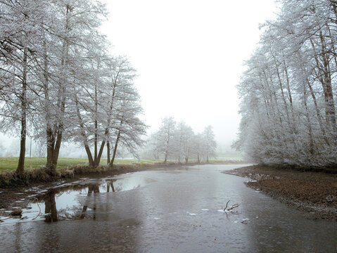 Paysage gel&eacute;